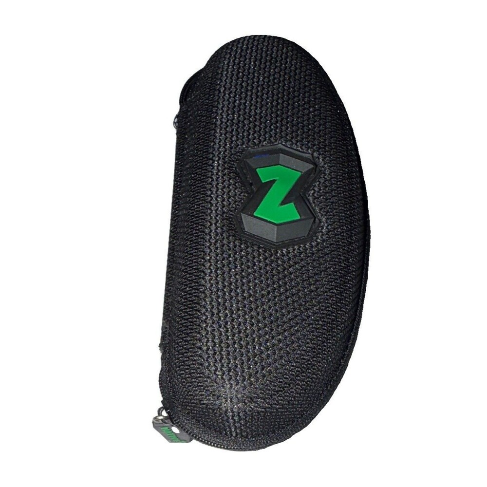 Native Hard Zipper Case for Glasses/Sunglasses Black/Green Fabric Unisex